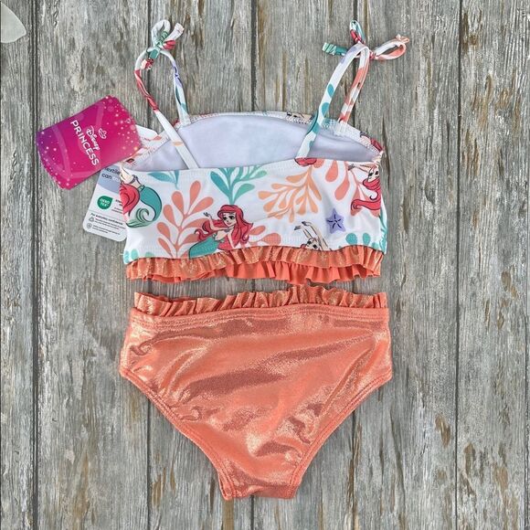 Toddler Little Mermaid Tankini & Rashguard Swimsuit 2, 2-pc Sets  Size 2T - Picture 5 of 11